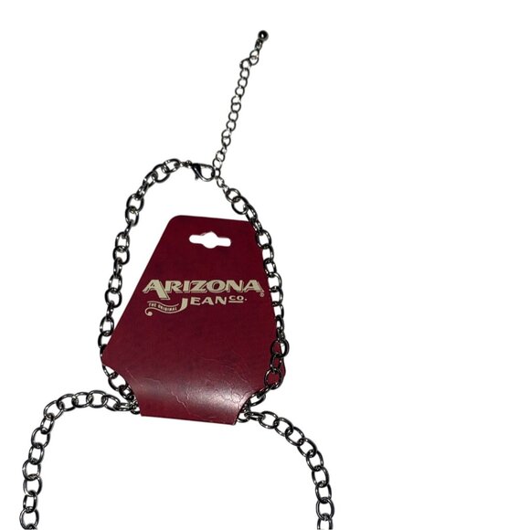 Arizona Jean Co. Fashion Necklace‎ Owl & Leaf Charms Beaded Chain Multicolor 28" - Picture 3 of 7